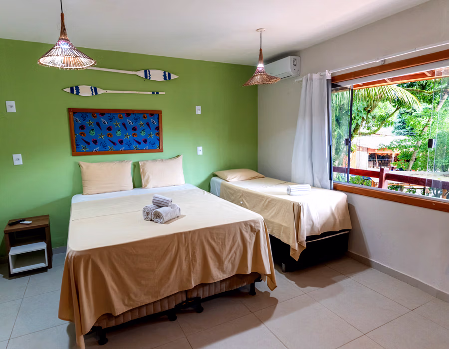 Apartamento Família da Pousada Terra Mar Way com camas extras